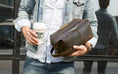 Load image into Gallery viewer, Luxury Leather Mens Toiletry Bag