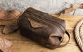 Load image into Gallery viewer, Luxury Leather Mens Toiletry Bag