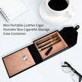 Load image into Gallery viewer, Mini Portable Wooden Cigar Humidor Case