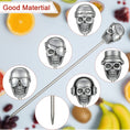 Load image into Gallery viewer, Reusable Skull Cocktail Picks (6)