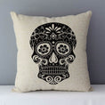 Load image into Gallery viewer, Post-modern Skull Couch Cushion Covers