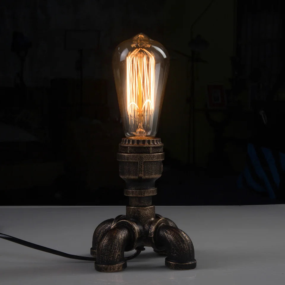 Industrial Style Iron Water Pipe Lamp