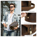 Load image into Gallery viewer, Luxury Leather Mens Toiletry Bag