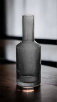 Load image into Gallery viewer, Smoke Gray Crystal Glass Bottle Set