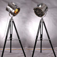 Load image into Gallery viewer, Mid Century Industrial Tripod Floor Lamp
