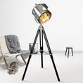Load image into Gallery viewer, Mid Century Industrial Tripod Floor Lamp