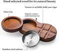 Load image into Gallery viewer, Wooden Whiskey Cigar Ashtray