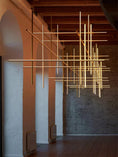 Load image into Gallery viewer, Modern Suspended Hanging Linear Chandelier