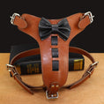 Load image into Gallery viewer, Genuine Leather Bowknot Harness