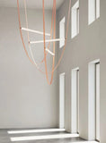 Load image into Gallery viewer, Leather Suspension Belt Chandelier