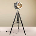 Load image into Gallery viewer, Mid Century Industrial Tripod Floor Lamp