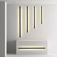 Load image into Gallery viewer, Modern Black LED Strip Wall Light