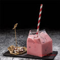 Load image into Gallery viewer, 2 Square Milk Carton Cocktail Glasses