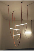 Load image into Gallery viewer, Leather Suspension Belt Chandelier