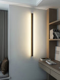 Load image into Gallery viewer, Modern Black LED Strip Wall Light
