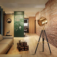 Load image into Gallery viewer, Mid Century Industrial Tripod Floor Lamp