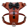 Load image into Gallery viewer, Genuine Leather Bowknot Harness