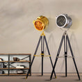 Load image into Gallery viewer, Mid Century Industrial Tripod Floor Lamp