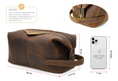 Load image into Gallery viewer, Luxury Leather Mens Toiletry Bag