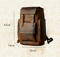 Load image into Gallery viewer, Men's Vintage Genuine Leather Travel Backpack