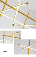 Load image into Gallery viewer, Modern Suspended Hanging Linear Chandelier
