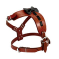 Load image into Gallery viewer, Genuine Leather Bowknot Harness
