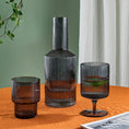 Load image into Gallery viewer, Smoke Gray Crystal Glass Bottle Set