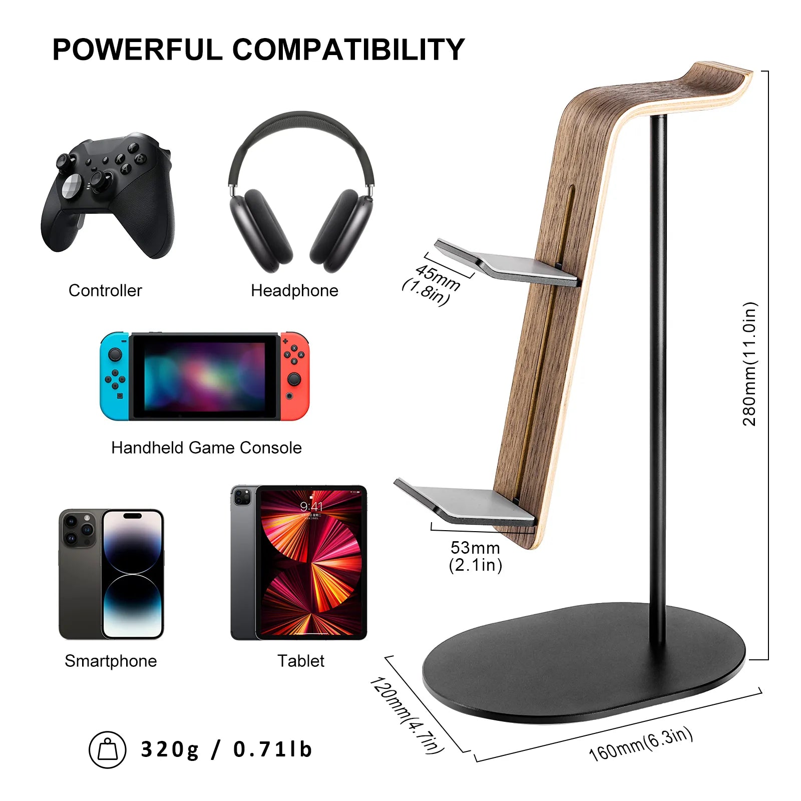 Universal Controller and Headset Stand