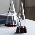 Load image into Gallery viewer, Pyramid Waterfall Glass Decanter
