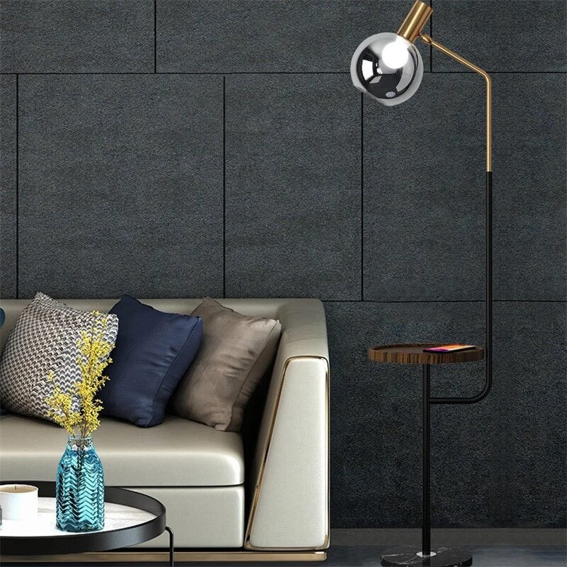 Modern Glass Table Standing Lamp