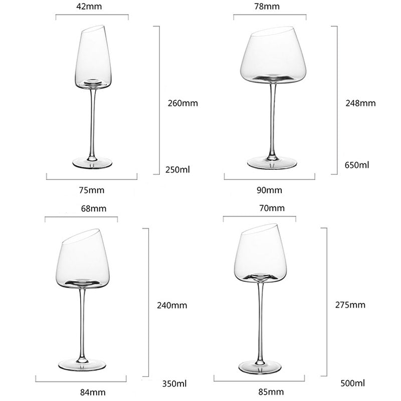 Long Stem Bordeaux Glassware