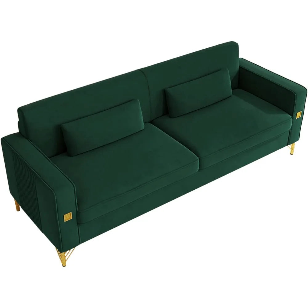 Mid-Century Modern 3-Seat Couch W/Armrest