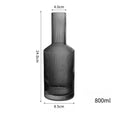 Load image into Gallery viewer, Smoke Gray Crystal Glass Bottle Set
