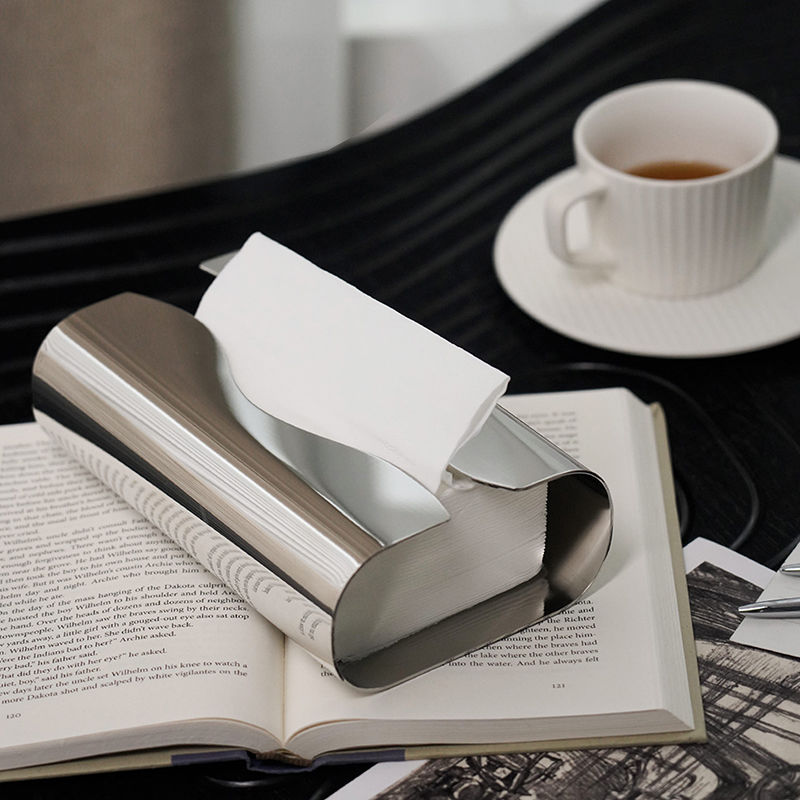 Nordic Luxury Silver Plated Tissue Box