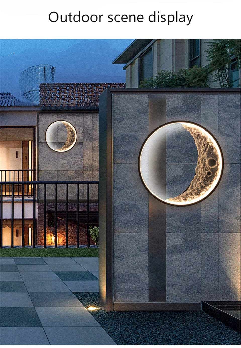 Nordic LED Moon Wall Lamp