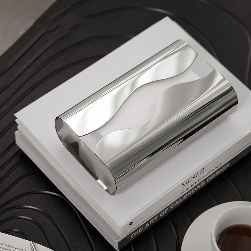 Nordic Luxury Silver Plated Tissue Box
