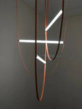 Load image into Gallery viewer, Leather Suspension Belt Chandelier
