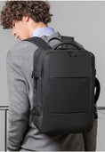 Load image into Gallery viewer, Mens Business Expandable Travel Backpack
