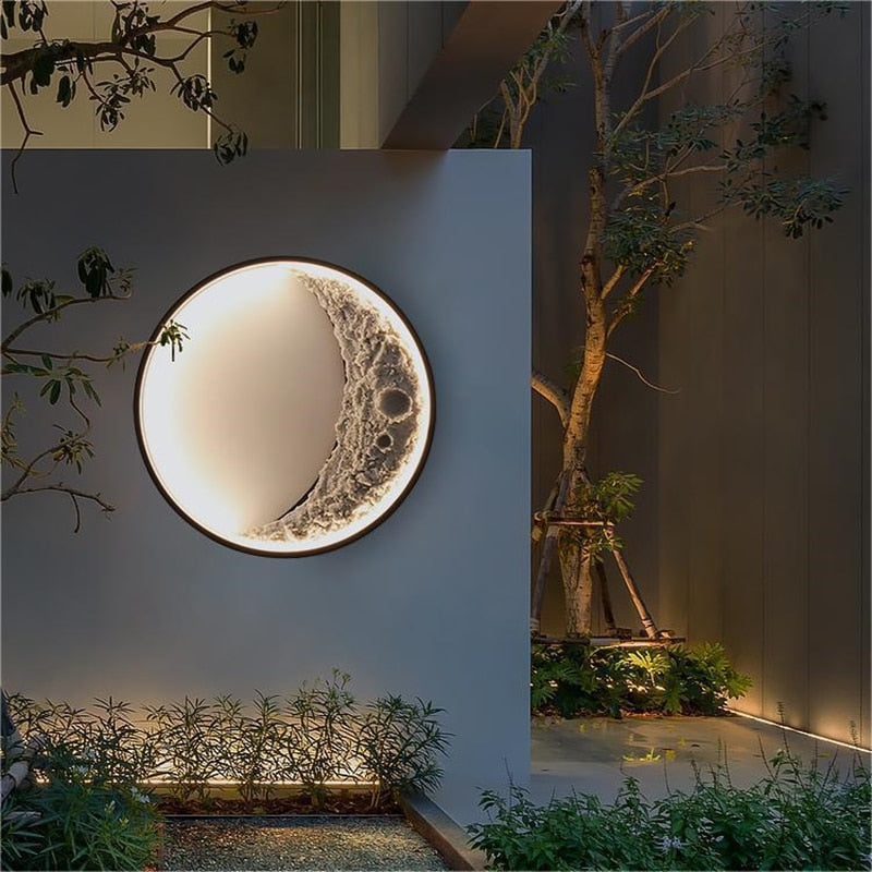 Nordic LED Moon Wall Lamp