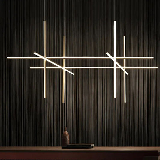 Modern Suspended Hanging Linear Chandelier