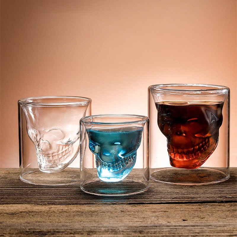 Transparent Skull Glasses