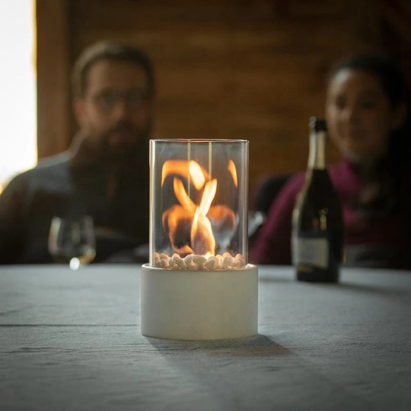 Glass Fireplace Light