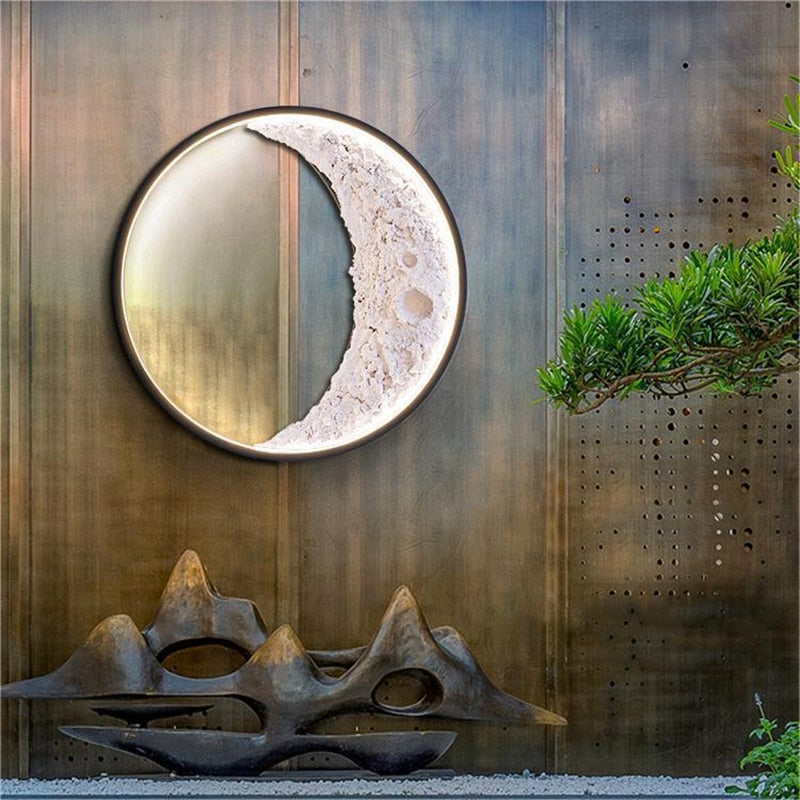 Nordic LED Moon Wall Lamp