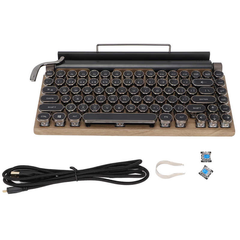 Retro Mechanical Typewriter Keyboard