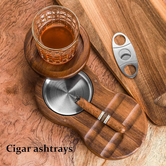 Wooden Whiskey Cigar Ashtray