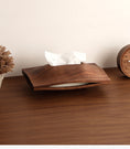 Load image into Gallery viewer, Modern Natural Walnut Wood Tissue Box
