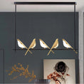 Load image into Gallery viewer, Modern LED Gold Magpie Bird Ceiling Chandelier
