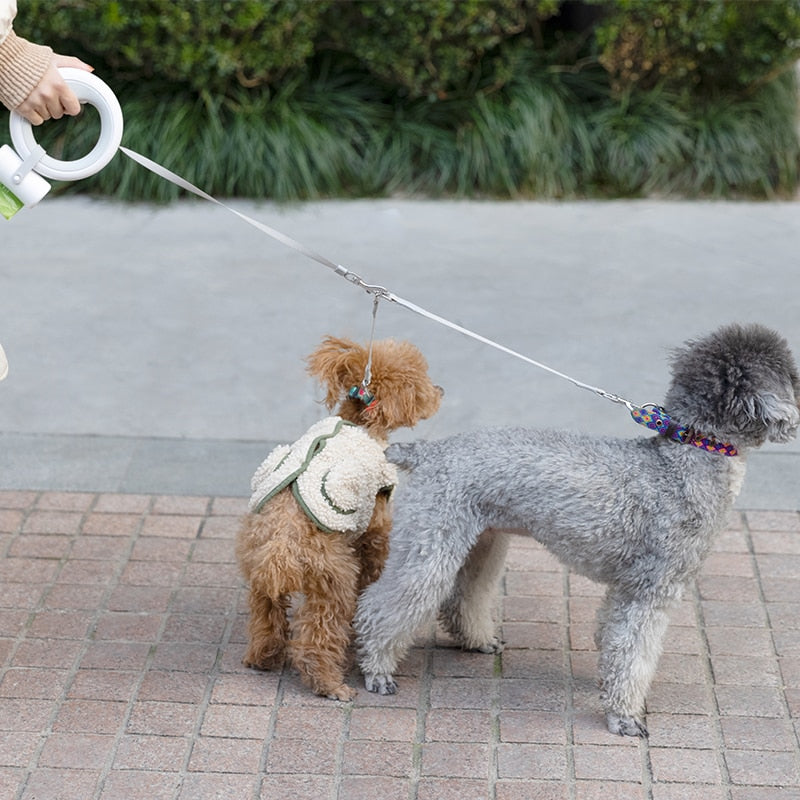 Modern Retractable Pet Leash with Rechargeable LED Light