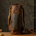 Load image into Gallery viewer, Men's Vintage Genuine Leather Travel Backpack

