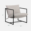 Load image into Gallery viewer, Aidan Metal Framed Sling Accent Chair
